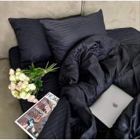 Lenjerie de pat Napolyon Satin Eurostandart Black imaginea #4 — magazin online Desire.md