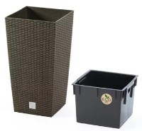 Ghiveci Prosperplast Rato Square ECO Wood DRTS240W-4625W imaginea #2 — magazin online Desire.md