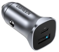 Încărcător auto Ugreen Fast USB QC 18W+PD Space Grey (30780)