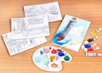 Раскраска для детей AS Акварель: Пейзажи (1038-11037) фото №2 — интернет-магазин Desire.md