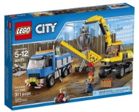 Set de construcție Lego City: Excavator and Truck (60075)