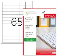 Самоклеящиеся этикетки для принтера Tanex A4/100p 65pcs (TN02165)