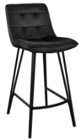 Барный стул Deco Laus Catifea Black/Black Legs