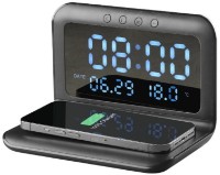 Сeas cu alarmă Cellularline Alarm Clock with Wireless Charging Black