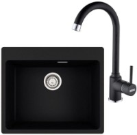 Chiuvetă de bucătărie cu robinet Franke Maris MRG 610-54 + Pola 1.0 Black