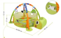 Covor joc pentru copii Konig Kids Green Turtle (63545)