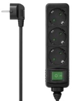 Protecţie împotriva supratensiunii Hama Power Strip 3-Way Switch 1.4m Black (223004)