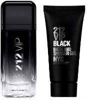 Set de parfumuri pentru el Carolina Herrera 212 VIP Black EDP 100ml + Shower Gel 100ml Set