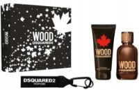 Set de parfumuri pentru el Dsquared² Wood EDT 100ml + Shower Gel 100ml + Key Ring