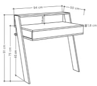 Консольный столик Showdeko Cowork (M.MS.13616.2)