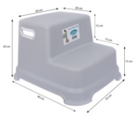 Подставка-ступенька для ванной Sevi Grey (140-13)