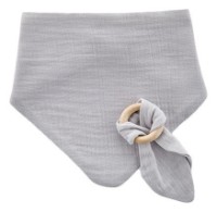 Слюнявчик BabyJem Grey (736)