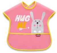 Слюнявчик BabyJem Poly Large Bib Pink (029)