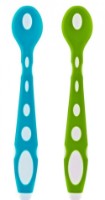 Набор силиконовых ложек BabyJem Blue/Green 2pcs (563) фото №2 — интернет-магазин Desire.md