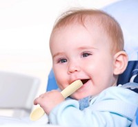 Lingura de silicon BabyJem Ecru (759) imaginea #3 — magazin online Desire.md