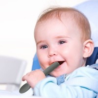 Lingura de silicon BabyJem Grey (759) imaginea #2 — magazin online Desire.md