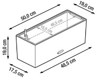 Цветочный горшок Lechuza Balconera Cottage 50 White фото №2 — интернет-магазин Desire.md