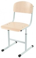 Школьный стул Tisam (90295HPL) Серый/Дуб Молочный