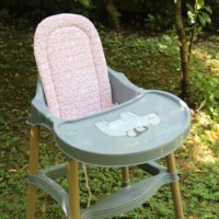 Husa pentru scaun de masa BabyJem Chair Cushion Pink (403) imaginea #2 — magazin online Desire.md
