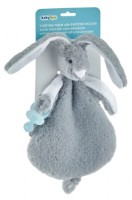 Мягкая игрушка с системой крепления пустышки BabyJem Rabbit Grey (813)