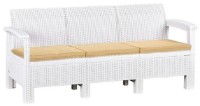 Садовый диван Irak Plastik White HK920