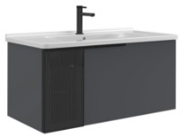 Шкаф с умывальником Orka Pure 100 Antracite (17830)