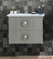 Dulap cu lavoar Martat Vanity 70cm Grey (12021)