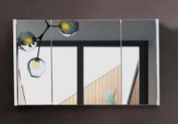 Dulap cu oglindă Martat Venna 100cm White (05435)
