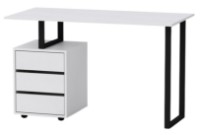 Masa de birou Компанит Лофт-2 Nimfeia Alb