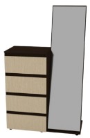 Comodă Компанит Зеркало Wenge