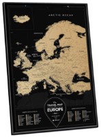 Harta lumii 1DEA.me Travel Map Black Europe (13070)