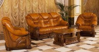 Комплект мягкой мебели Ergolemn Cardinal Lux+ 2 Brown 2110x1020x1090