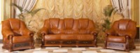 Комплект мягкой мебели Ergolemn Apollo Lux+ 2 Brown 2060x1050x1020