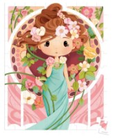 Puzzle Janod 100 Inspirat De Mucha J02578 imaginea #1 — magazin online Desire.md