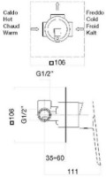 Смеситель для биде Fiore Kevon (NN81NN7515) фото №2 — интернет-магазин Desire.md