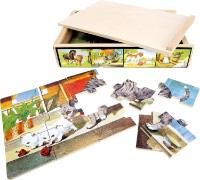 Puzzle Bino 4in1 Animals 88015 imaginea #3 — magazin online Desire.md