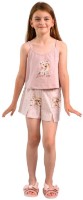 Pijama pentru copii Ajoure TF23587 Powder/Print Safari 12-13