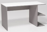 Masa de birou Smartex Comp 130cm Alb/Grafit imaginea #3 — magazin online Desire.md