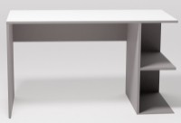 Masa de birou Smartex Comp 140cm Alb/Grafit imaginea #2 — magazin online Desire.md
