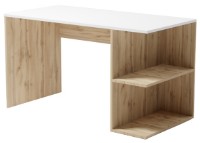 Masa de birou Smartex Comp 110cm Alb/Stejar Închis