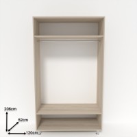 Шкаф Smartex N1 120x52x206cm Дуб Светлый фото №2 — интернет-магазин Desire.md