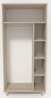 Dulap Smartex N2 100x52x206cm Stejar Deschis imaginea #2 — magazin online Desire.md