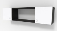 Настенный шкаф Smartex RD6 Белый/Чёрный