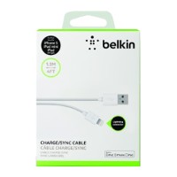 Cablu USB Belkin Lightning Charge/Sync Cable White