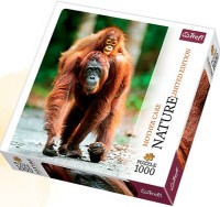 Пазл Trefl 1000 Mother Care Orangutan, Indonesia (10514)