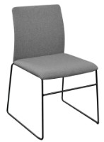 Scaun Deco C01 Stofa Grey + Black Leg