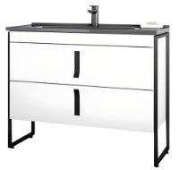 Шкаф с умывальником Orka Modena 80 White (17422) (Washbasin Black)