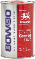 Трансмиссионное масло Wolver Gear Oil GL-5 80W-90 1L