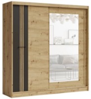 Dulap cu uşi glisante Fadome Molto ML200 Artisan/Black