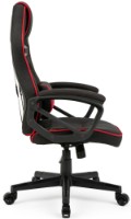 Scaun gaming Sense7 Knight Fabric Black and Red imaginea #4 — magazin online Desire.md